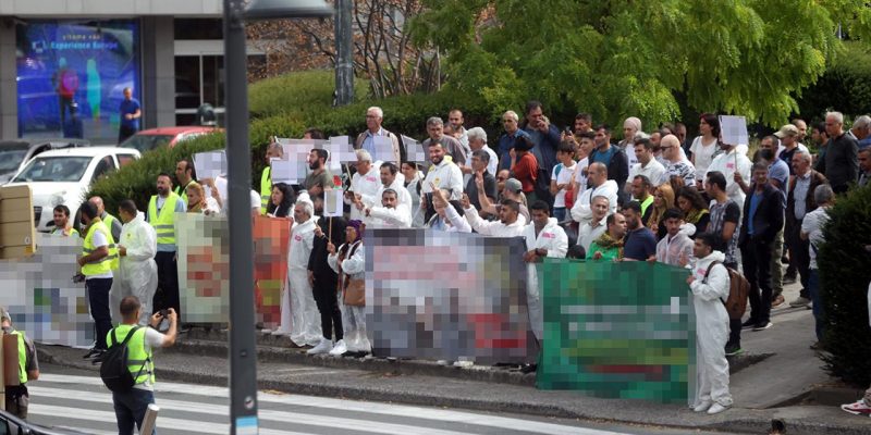 Terör yandaşları Brüksel'de gösteri yaptı