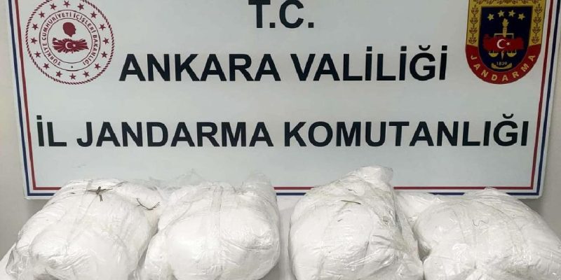 Ankara'da 40 kilo uyuşturucu ele geçirildi